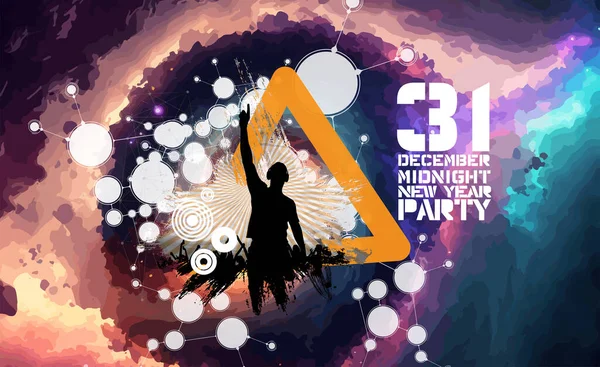 Nightlife Music Festival Concept Dancing People Music Festival — Image vectorielle