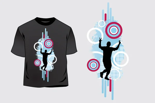 Shirt Template Graphic Sport Template Έτοιμο Για Maraton Τρέξιμο Διάνυσμα — Διανυσματικό Αρχείο