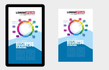 İnternet afişleri, sosyal medya afişleri, web siteleri başlıkları için vektör iş kavramı