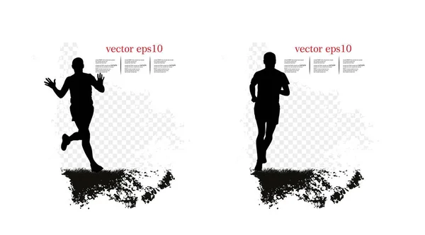 Running Man Ontwerp Vectorillustratie — Stockvector