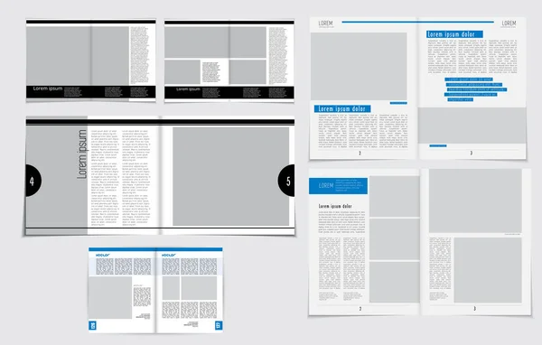 Broschyr Bok Eller Presentation Mockup Klar För Användning Vektor Illustration — Stock vektor