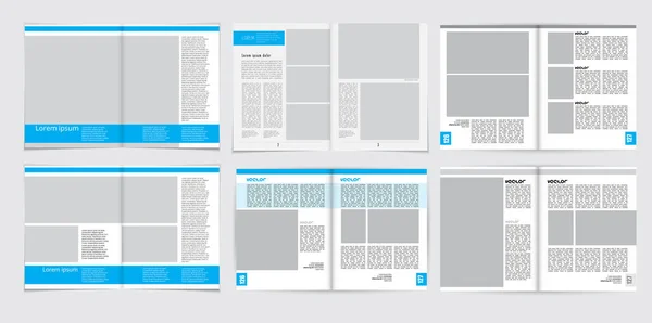Folleto Ebook Maqueta Presentación Listo Para Uso Ilustración Vectorial Fácil — Archivo Imágenes Vectoriales