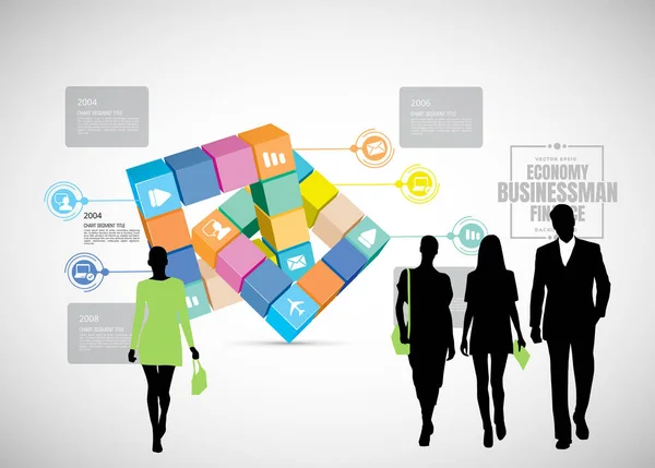 Business Concept Internet Banners Social Media Banners Presentation Vector Illustration — Stock Vector