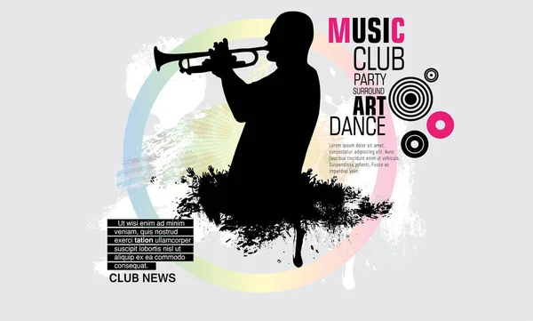 Music Event Concept Internet Banners Social Media Banners Headers Websites — Stock Vector