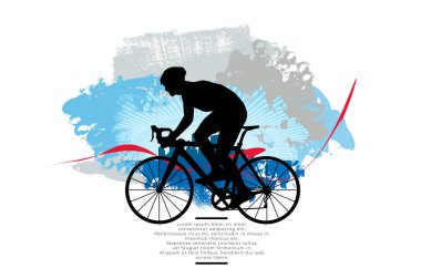 İnternet afişleri, sosyal medya afişleri, web siteleri başlıkları, vektör illüstrasyonları için aktif gençlerle spor geçmişi