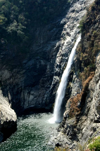 Pohled Gaganachukki Kaveri River Falls Shivanasamudra Okrese Mandya Karnataka Indie — Stock fotografie