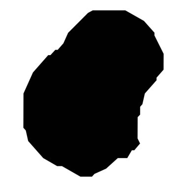 Yüksek detaylı vektör haritası. Nauru. Yeni Harita 2023