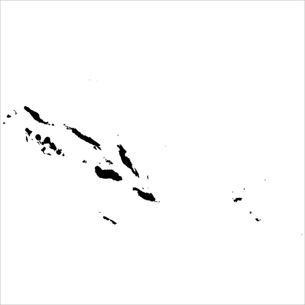 高度详细的矢量图 所罗门群岛 新地图2023 — 图库矢量图片