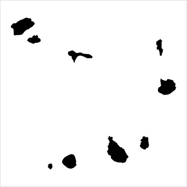 Висока Детальна Векторна Карта Кабо Верде Нова Мапа 2023 Року — стоковий вектор