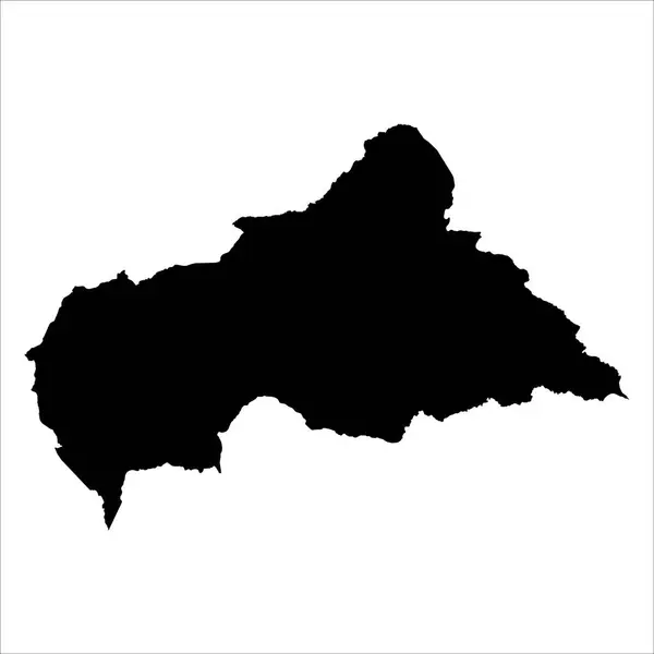 Alto Mapa Vectorial Detallado República Centroafricana Nuevo Mapa 2023 — Archivo Imágenes Vectoriales