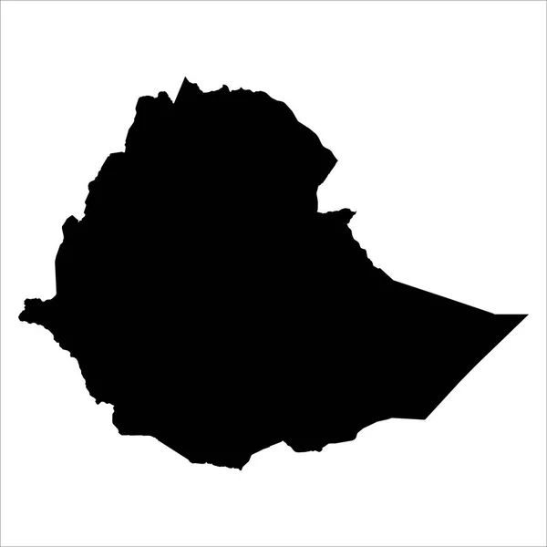 Alta Mappa Vettoriale Dettagliata Etiopia Nuova Mappa 2023 — Vettoriale Stock