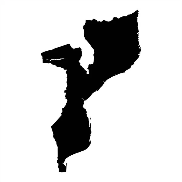 Alta Mappa Vettoriale Dettagliata Mozambico Nuova Mappa 2023 — Vettoriale Stock