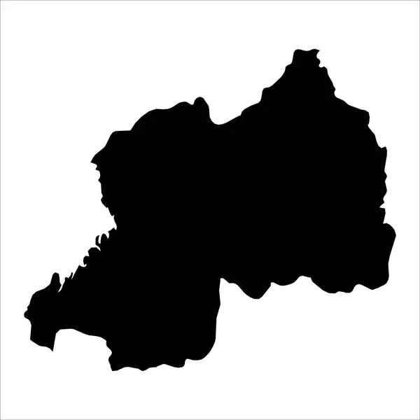 Carte Vectorielle Détaillée Rwanda Nouvelle Carte 2023 — Image vectorielle