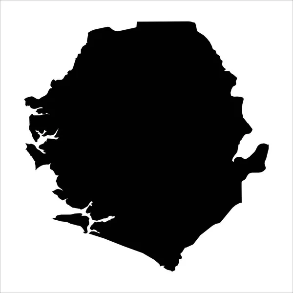 Alta Mappa Vettoriale Dettagliata Sierra Leone Nuova Mappa 2023 — Vettoriale Stock