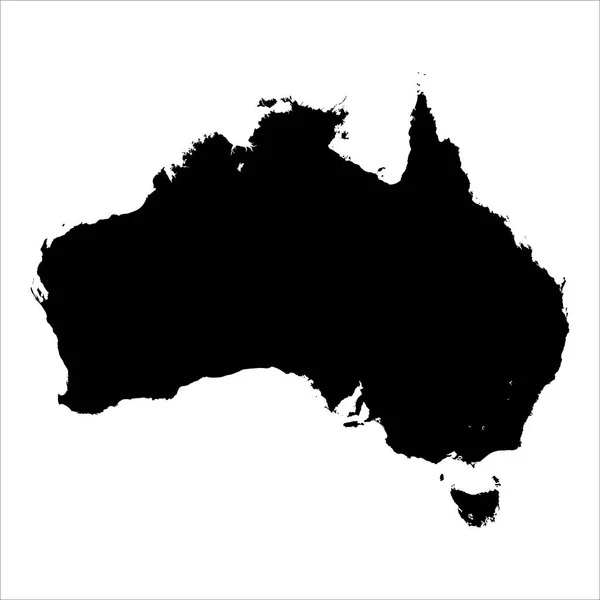 Mapa Vetorial Detalhado Austrália Novo Mapa 2023 —  Vetores de Stock