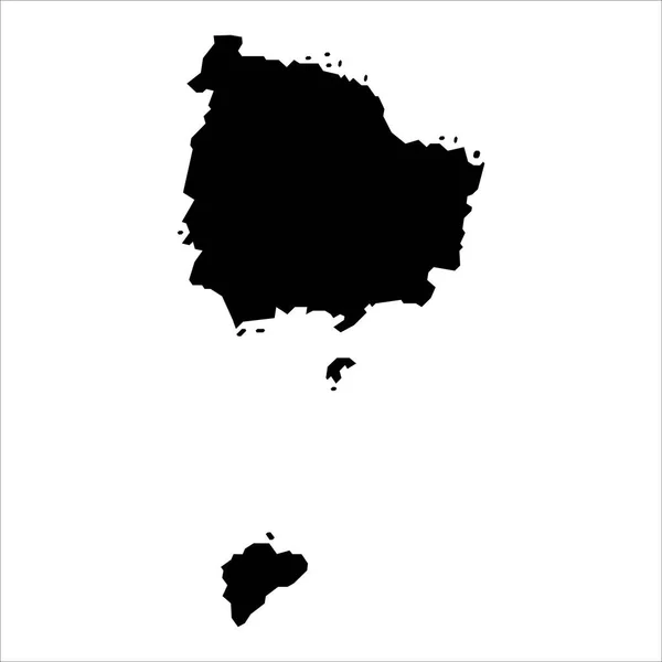 Высокая Детальная Векторная Карта Остров Норфолк Новая Карта 2023 — стоковый вектор