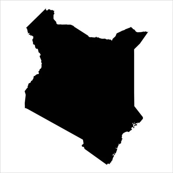 Yüksek Detaylı Vektör Haritası Kenya Yeni Harita 2023 — Stok Vektör