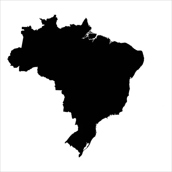 Alta Mappa Vettoriale Dettagliata Brasile Nuova Mappa 2023 — Vettoriale Stock