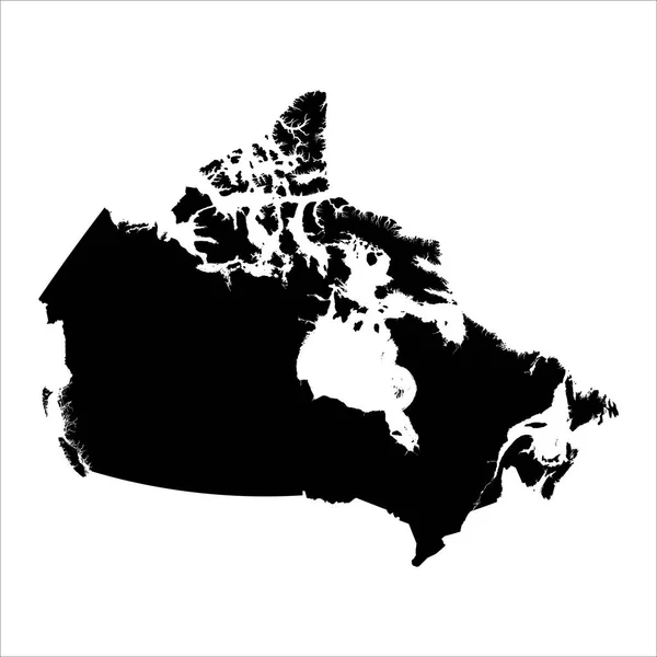 Yüksek Detaylı Vektör Haritası Kanada Yeni Harita 2023 — Stok Vektör
