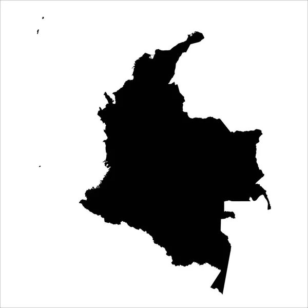 Yüksek Detaylı Vektör Haritası Kolombiya Yeni Harita 2023 — Stok Vektör