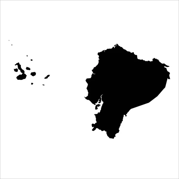 高精細なベクターマップ エクアドルだ 新地図2023年 — ストックベクタ