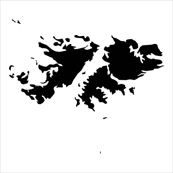 Mapa Vetorial Detalhado Ilhas Malvinas Novo Mapa 2023 — Vetor de Stock