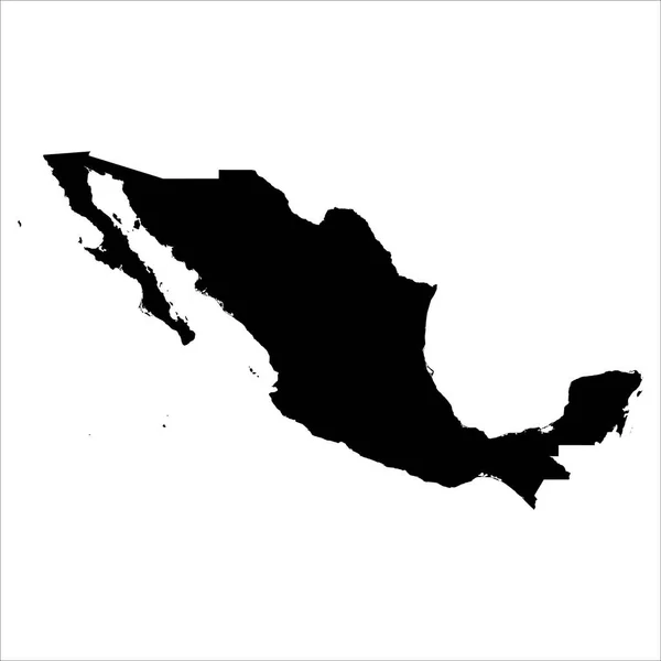 Hoch Detaillierte Vektorkarte Mexiko Neue Landkarte 2023 — Stockvektor