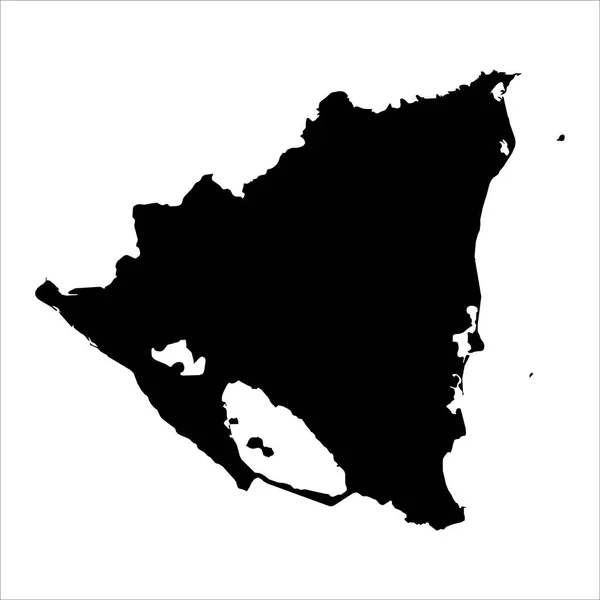 Nagy Részletességű Vektortérkép Nicaraguában Térkép 2023 — Stock Vector