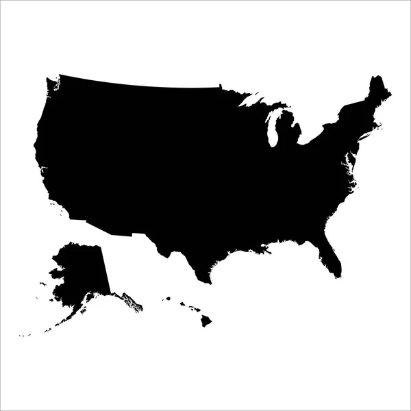 高精細なベクターマップ アメリカ合衆国 新地図2023年 — ストックベクタ