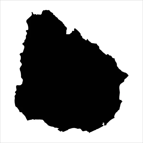 Висока Детальна Векторна Карта Уругвай Нова Мапа 2023 Року — стоковий вектор