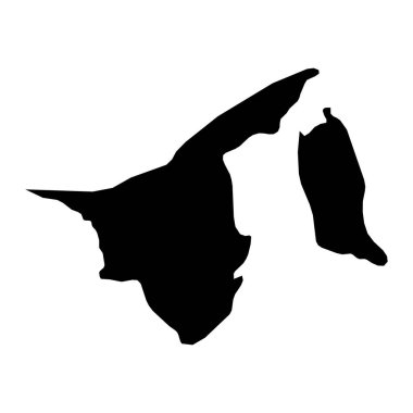 Yüksek detaylı vektör haritası. Brunei. Yeni Harita 2023