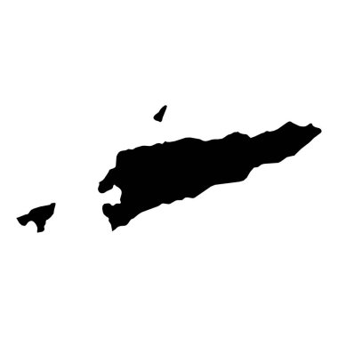 Yüksek detaylı vektör haritası. Doğu Timor. Yeni Harita 2023