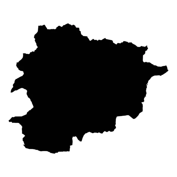 Alto Mapa Vectorial Detallado Andorra Nuevo Mapa 2023 — Vector de stock