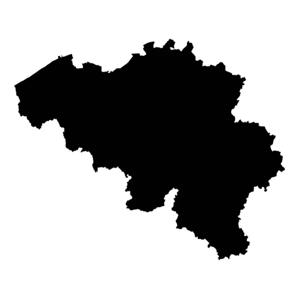 Висока Детальна Векторна Карта Бельгія Нова Мапа 2023 Року — стоковий вектор