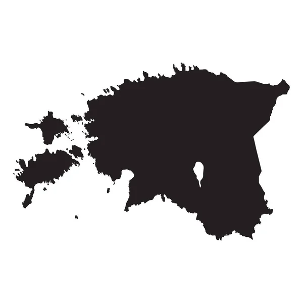 高精細なベクターマップ エストニアだ 新地図2023年 — ストックベクタ
