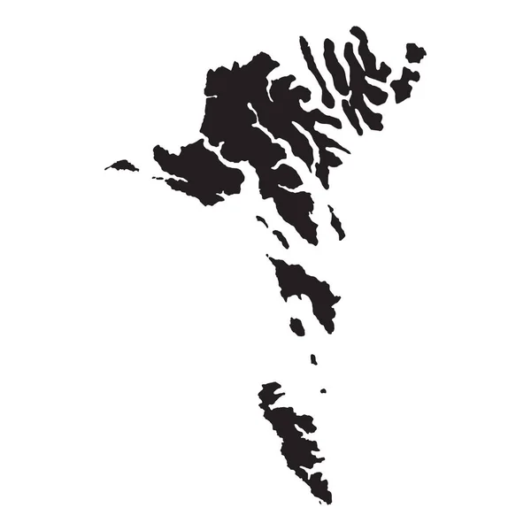 Висока Детальна Векторна Карта Фарерські Острови Нова Мапа 2023 Року — стоковий вектор
