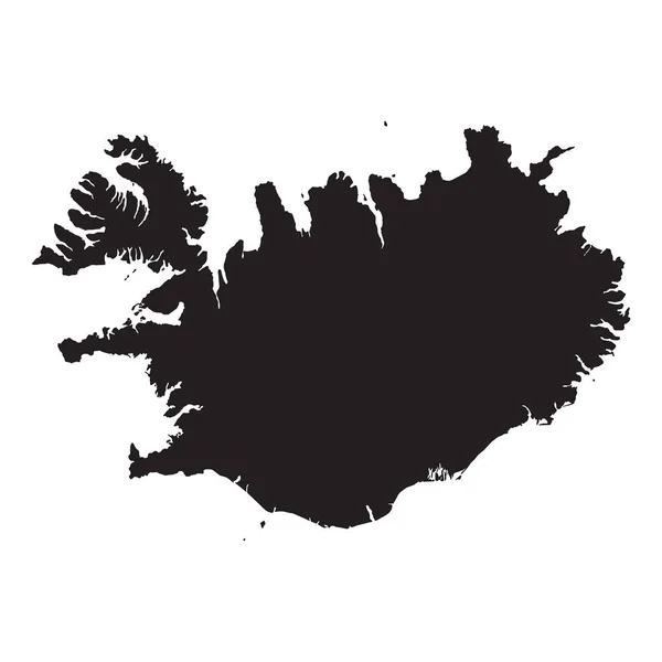 Alto Mapa Vectorial Detallado Islandia Nuevo Mapa 2023 — Archivo Imágenes Vectoriales