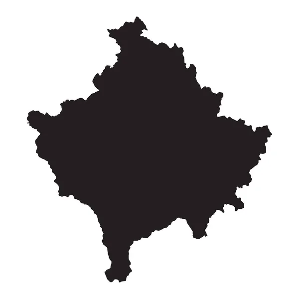 Alta Mappa Vettoriale Dettagliata Kosovo Nuova Mappa 2023 — Vettoriale Stock