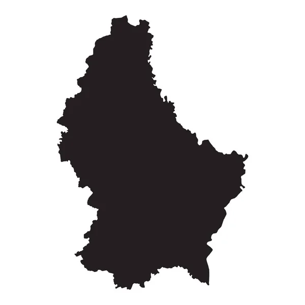 Mapa Vetorial Detalhado Luxemburgo Novo Mapa 2023 — Vetor de Stock