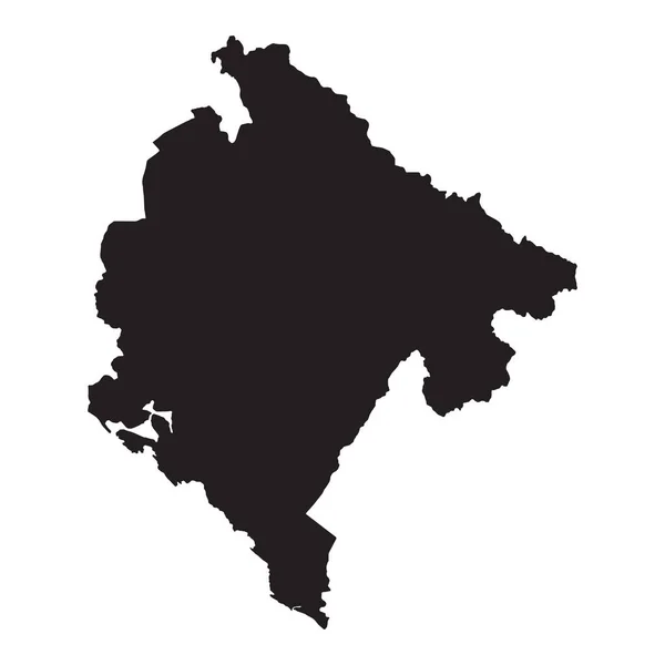 Alto Mapa Vectorial Detallado Montenegro Nuevo Mapa 2023 — Archivo Imágenes Vectoriales