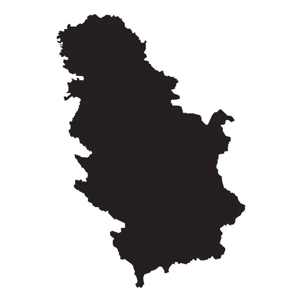 Vysoká Podrobná Vektorová Mapa Srbsko Nová Mapa 2023 — Stockový vektor
