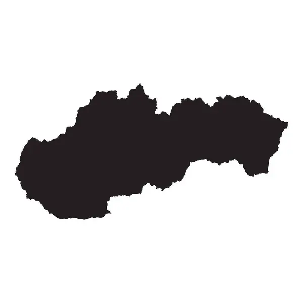 Alta Mappa Vettoriale Dettagliata Slovacchia Nuova Mappa 2023 — Vettoriale Stock