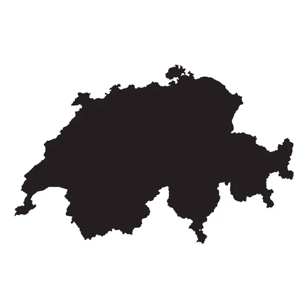 Высокая Детальная Векторная Карта Швейцарии Новая Карта 2023 — стоковый вектор