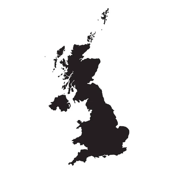 Mapa Vetorial Detalhado Reino Unido Novo Mapa 2023 —  Vetores de Stock