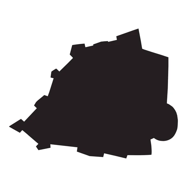 高精細なベクターマップ バチカン市 新地図2023年 — ストックベクタ