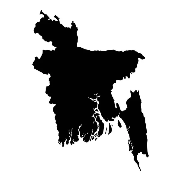 高精細なベクターマップ バングラデシュ 新地図2023年 — ストックベクタ