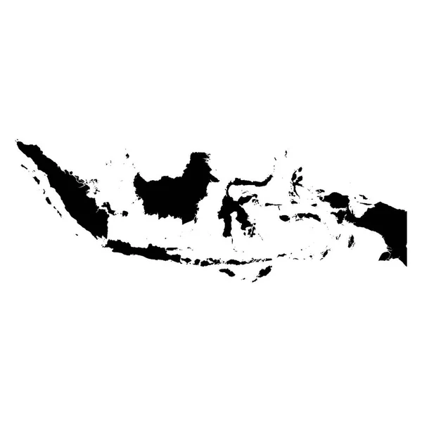 Yüksek Detaylı Vektör Haritası Endonezya Yeni Harita 2023 — Stok Vektör