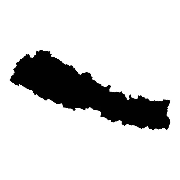 Alto Mapa Vectorial Detallado Nepal Nuevo Mapa 2023 — Archivo Imágenes Vectoriales
