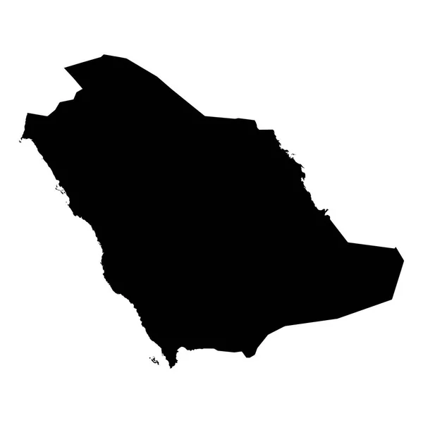 Yüksek Detaylı Vektör Haritası Suudi Arabistan Yeni Harita 2023 — Stok Vektör