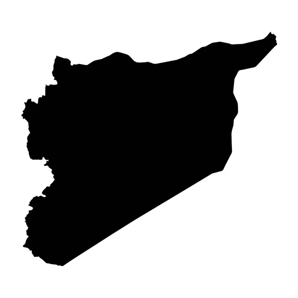 Hoch Detaillierte Vektorkarte Syrien Neue Landkarte 2023 — Stockvektor